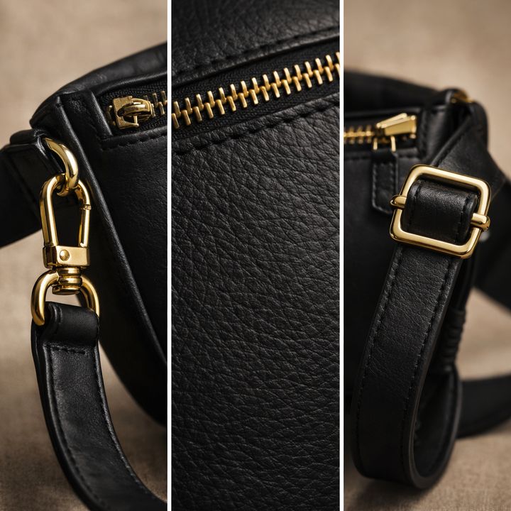 Laura nahkainen crossbody-laukku