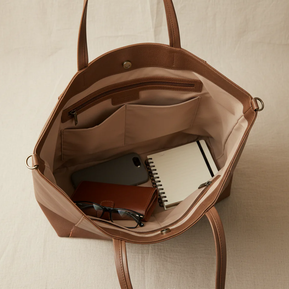 Roosa Retro Tote Laukku
