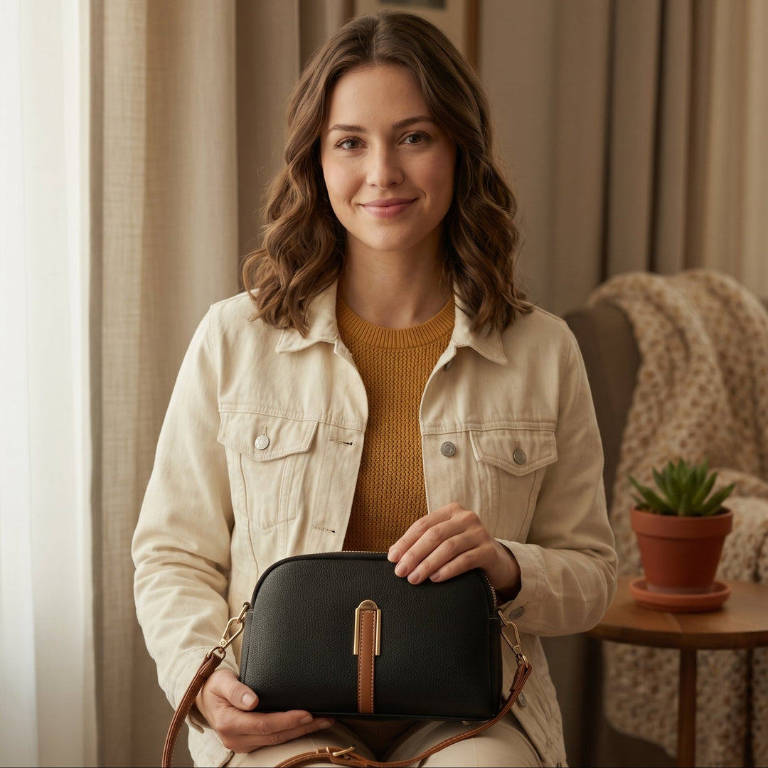 Mila Nahkainen Crossbody