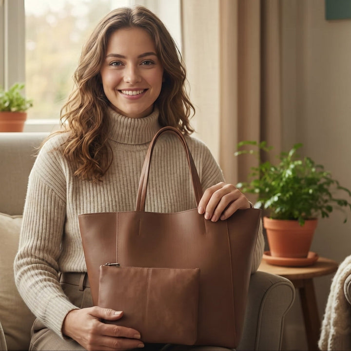 Roosa Retro Tote Laukku