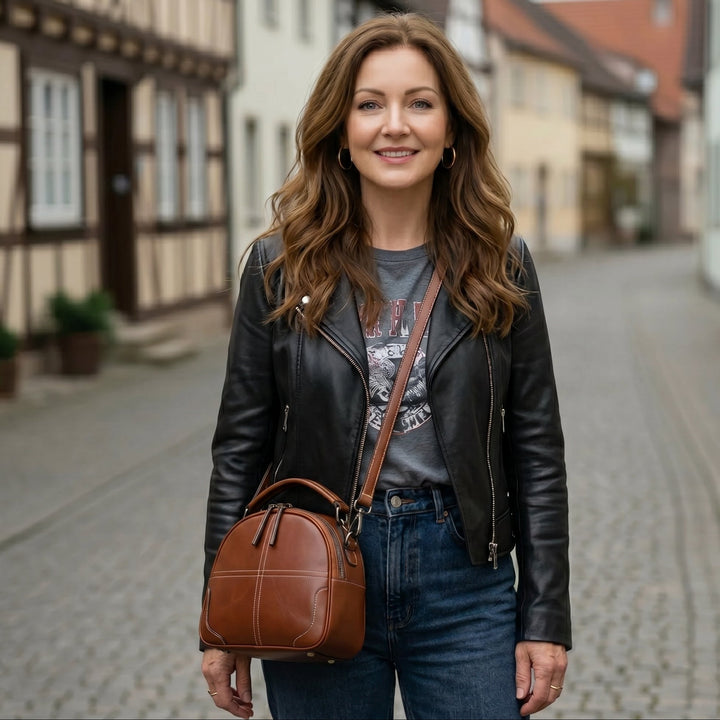Elli Nahkainen Crossbody Laukku