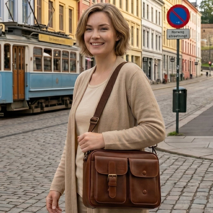 Shirley Klassinen Nahkalaukku